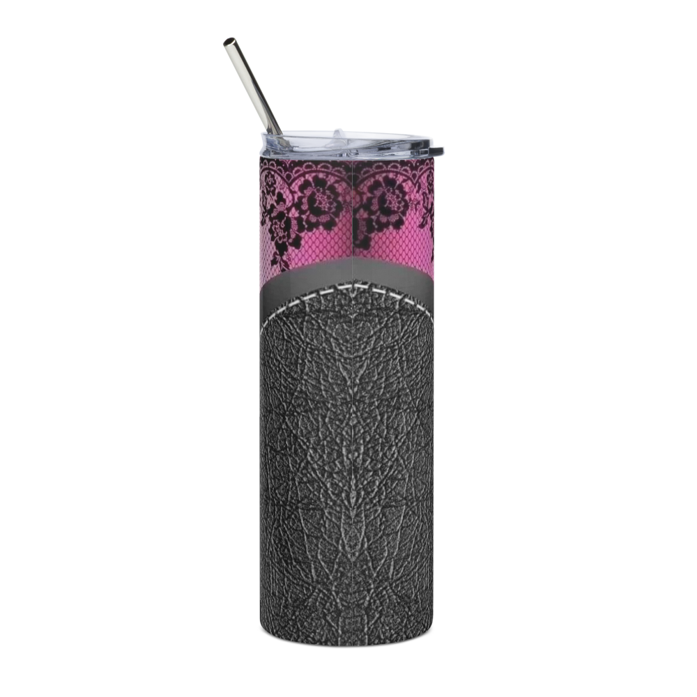 Pink & Purple Lace Harley 20oz Tumbler