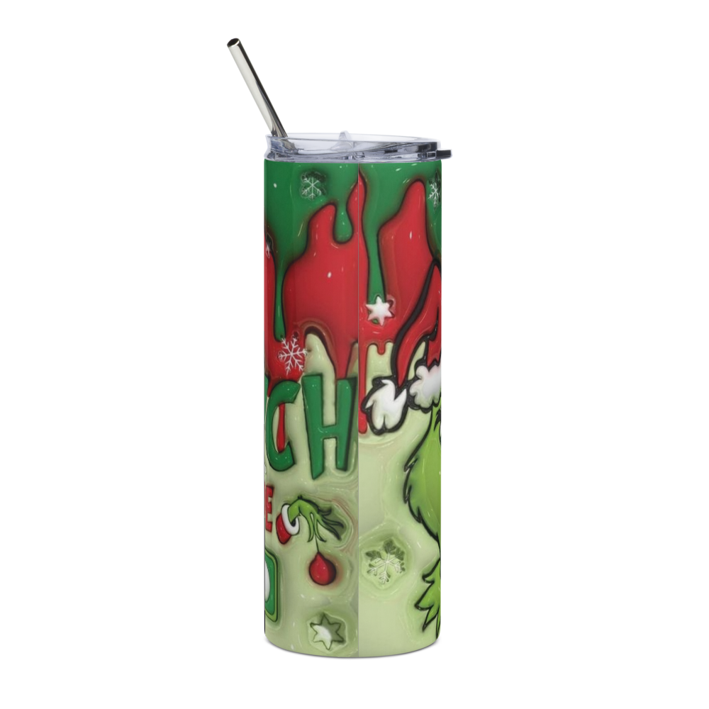 Grinch Mode Puffy 20oz Tumbler Cup
