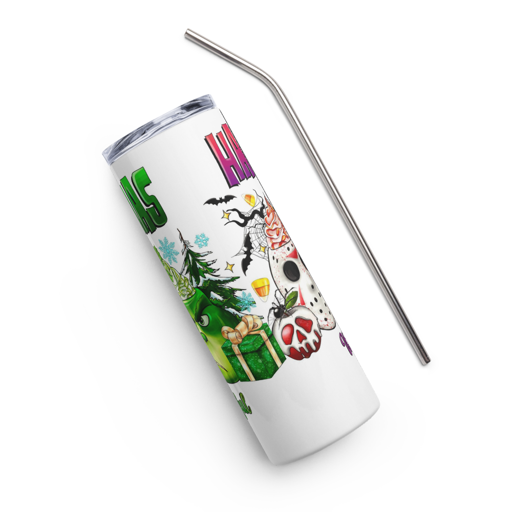 HalloThanksMas Christmas 20oz Tumbler