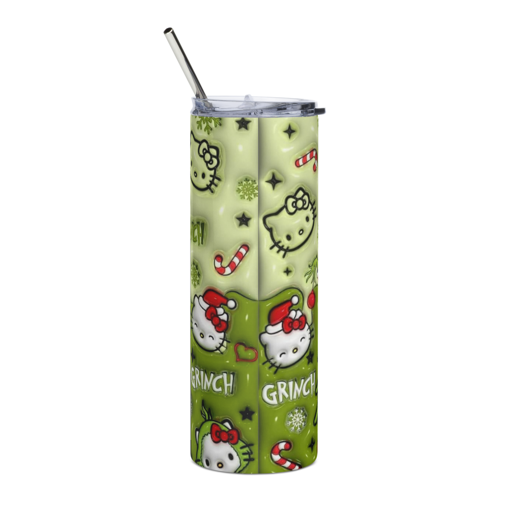 Hello Grinch Kitty 20oz Tumbler