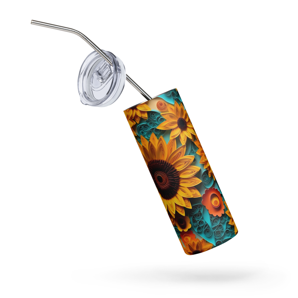 Sunflower 3D 20oz Tumbler Cup