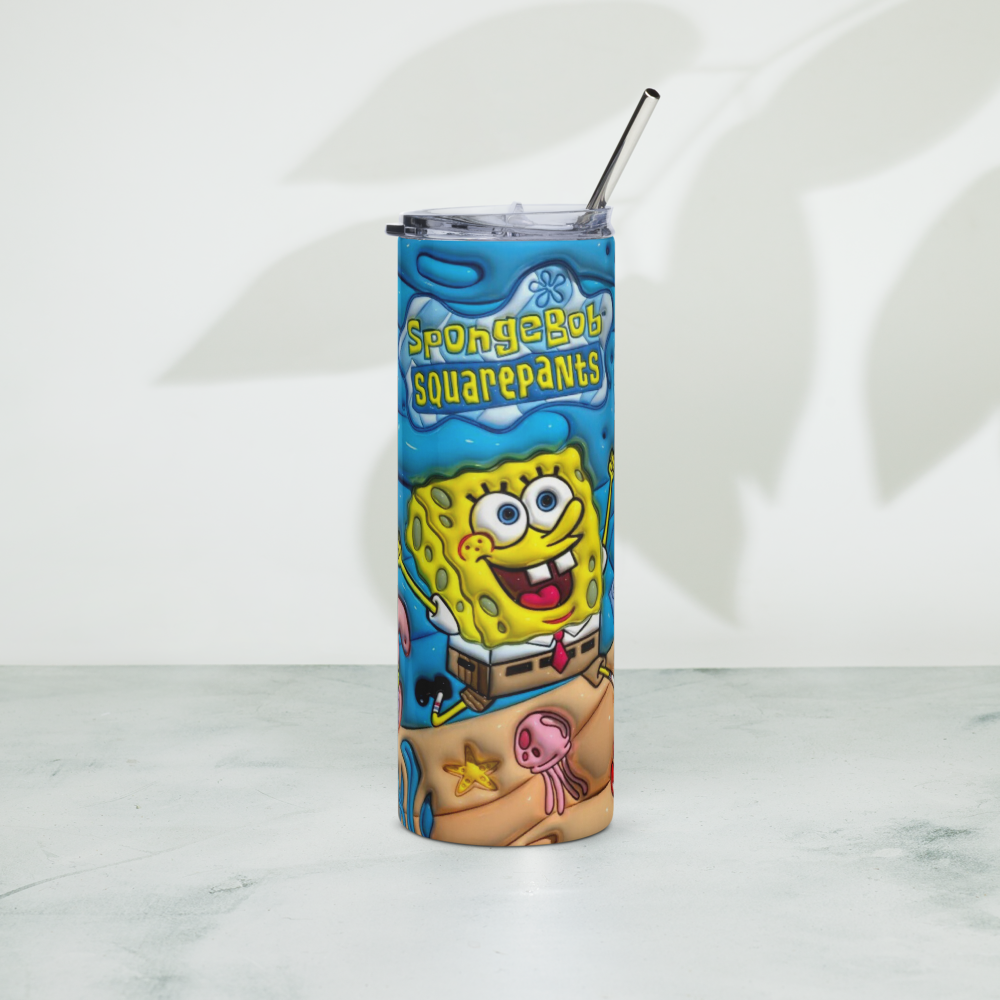 Spongebob Puffy 20oz Tumbler