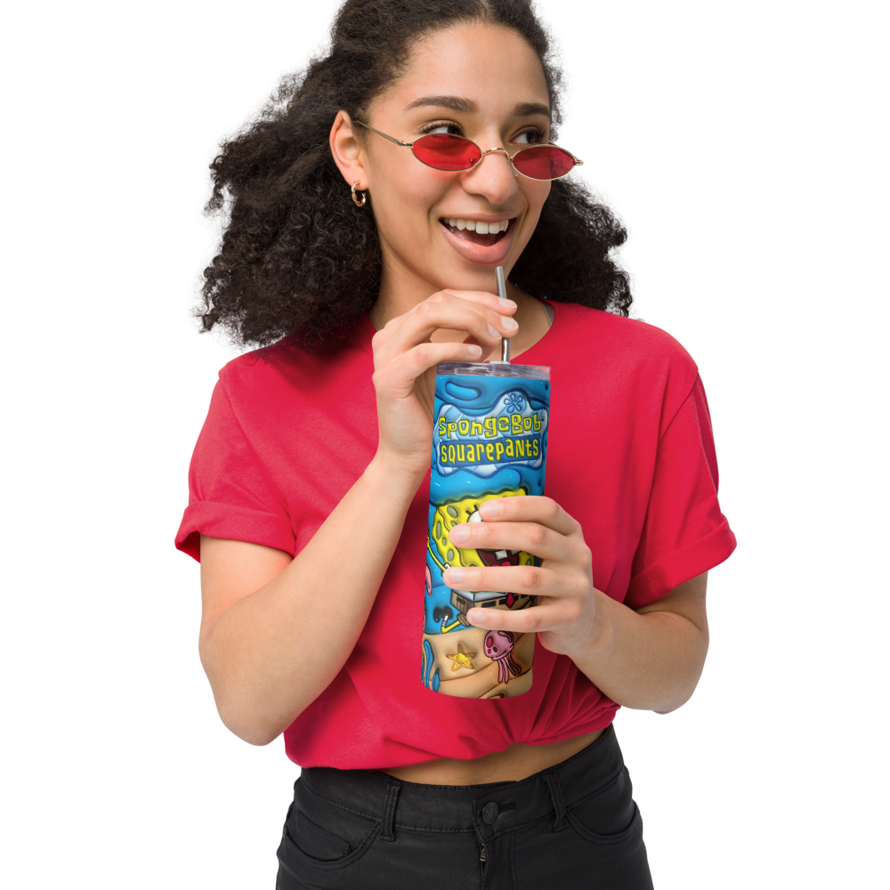 Spongebob Puffy 20oz Tumbler