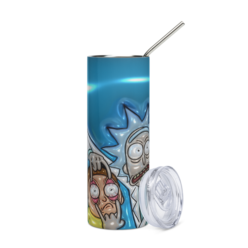 Puffy Rick and Morty 20oz Tumbler Cup