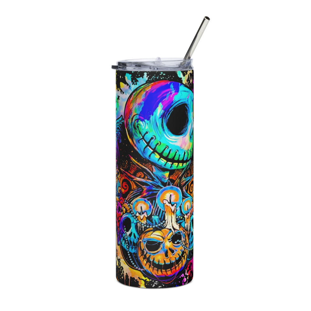 Neon Skellington 20oz Tumbler Cup