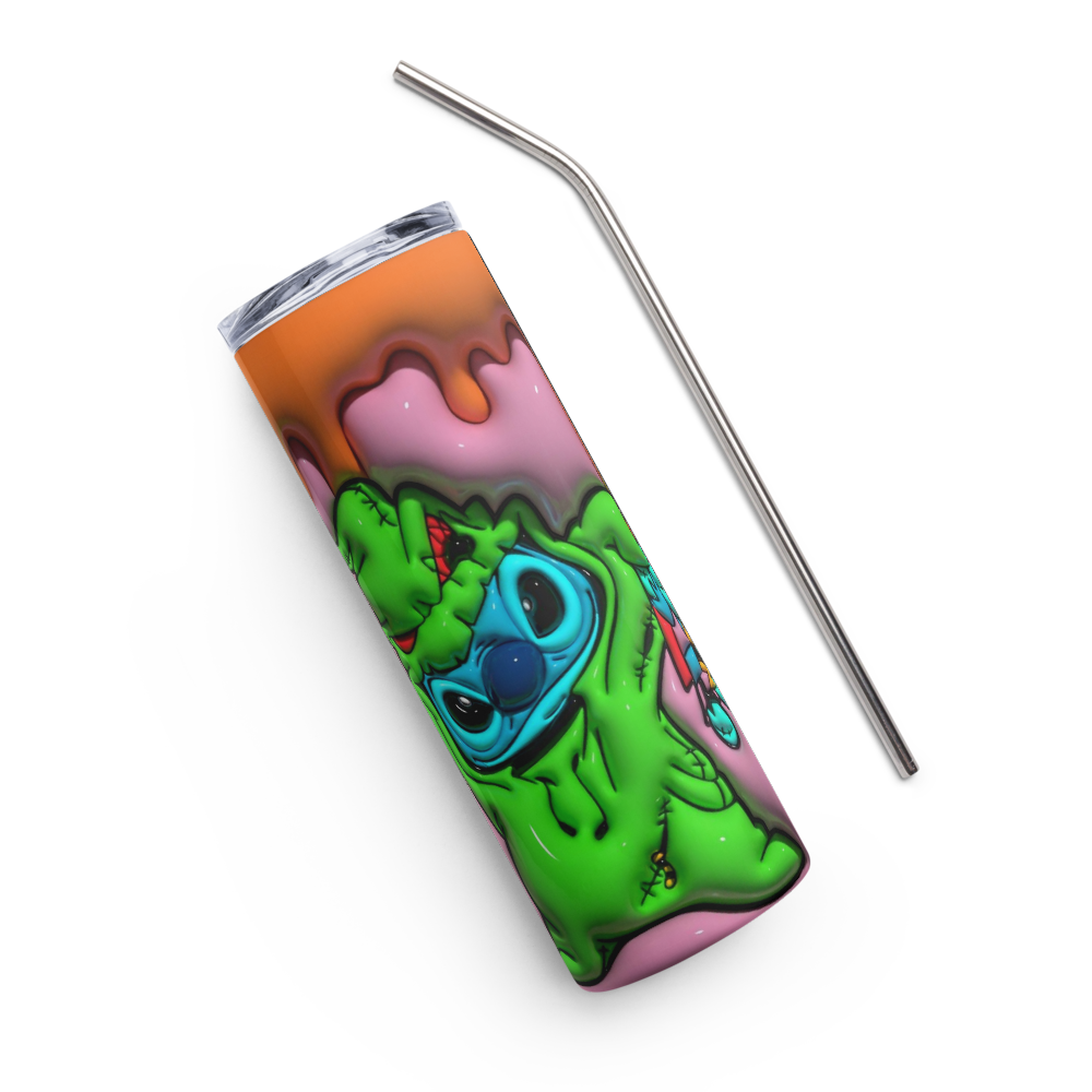 Oogie Stitch Puffy 20oz Tumbler Cup