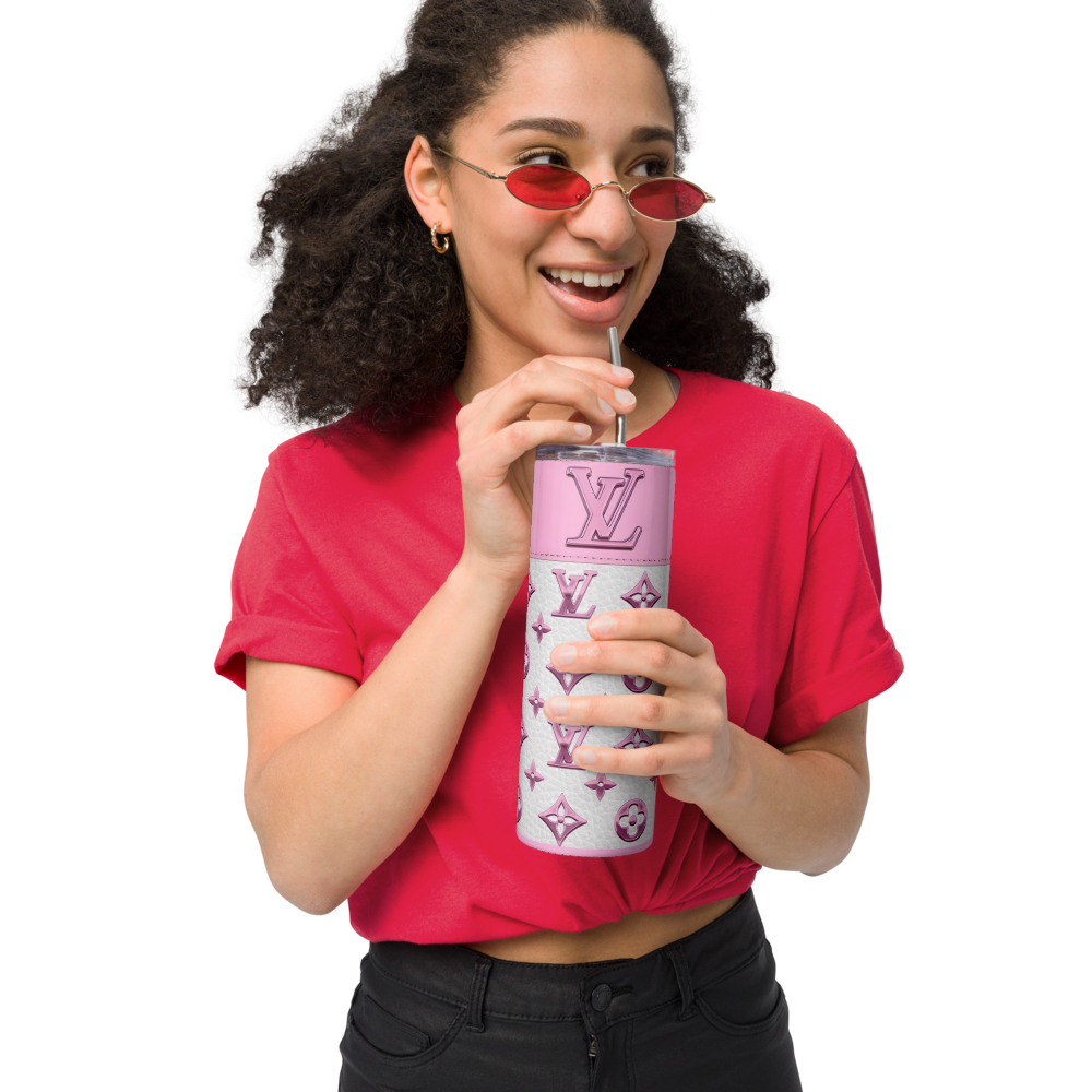 Pink Louis V 20oz Tumbler Cup