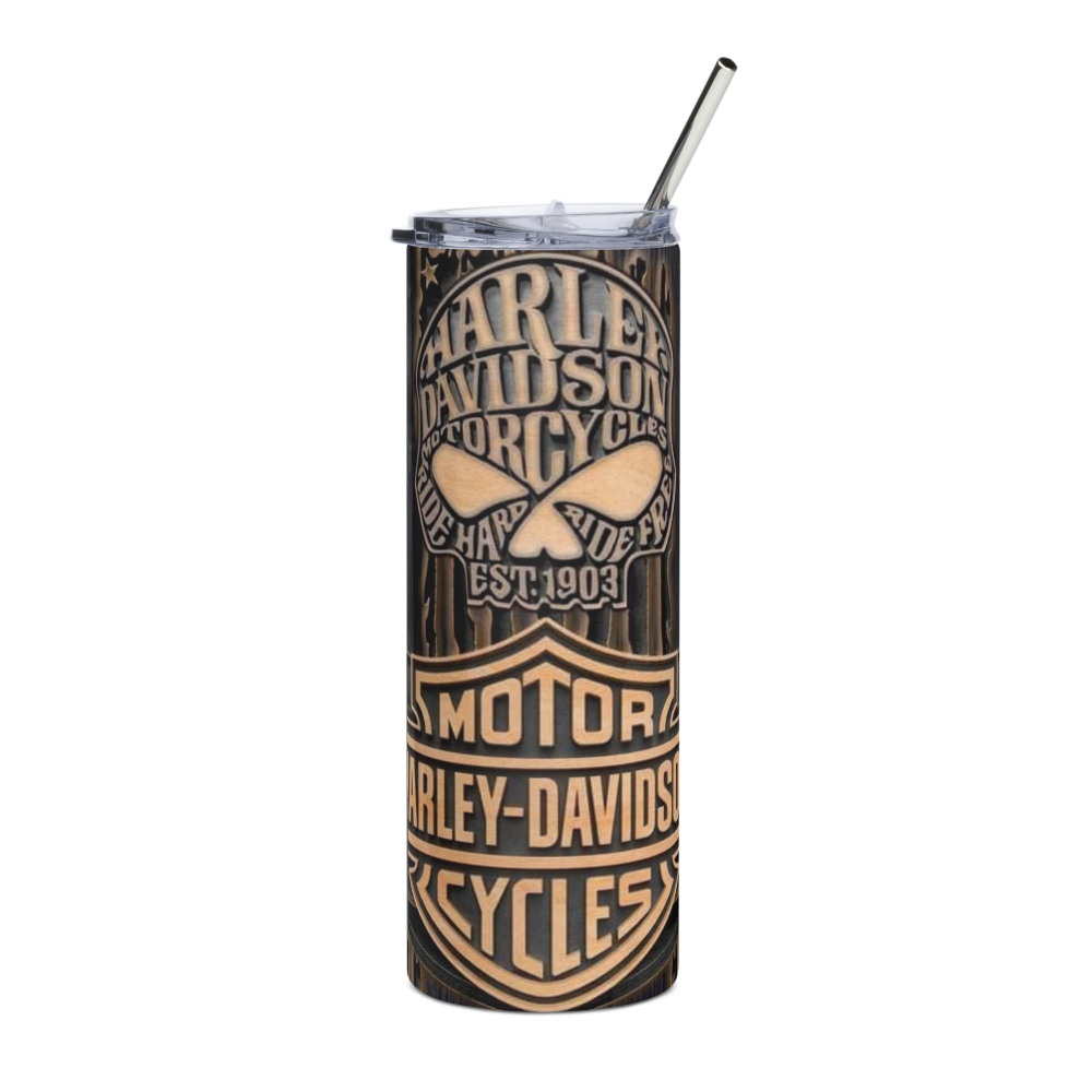 Harley Black Wood 20oz Tumbler