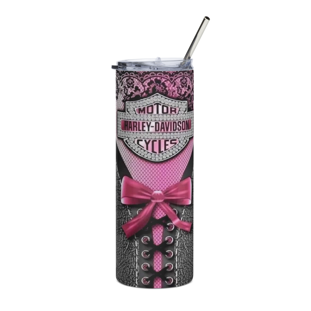 Pink & Purple Lace Harley 20oz Tumbler