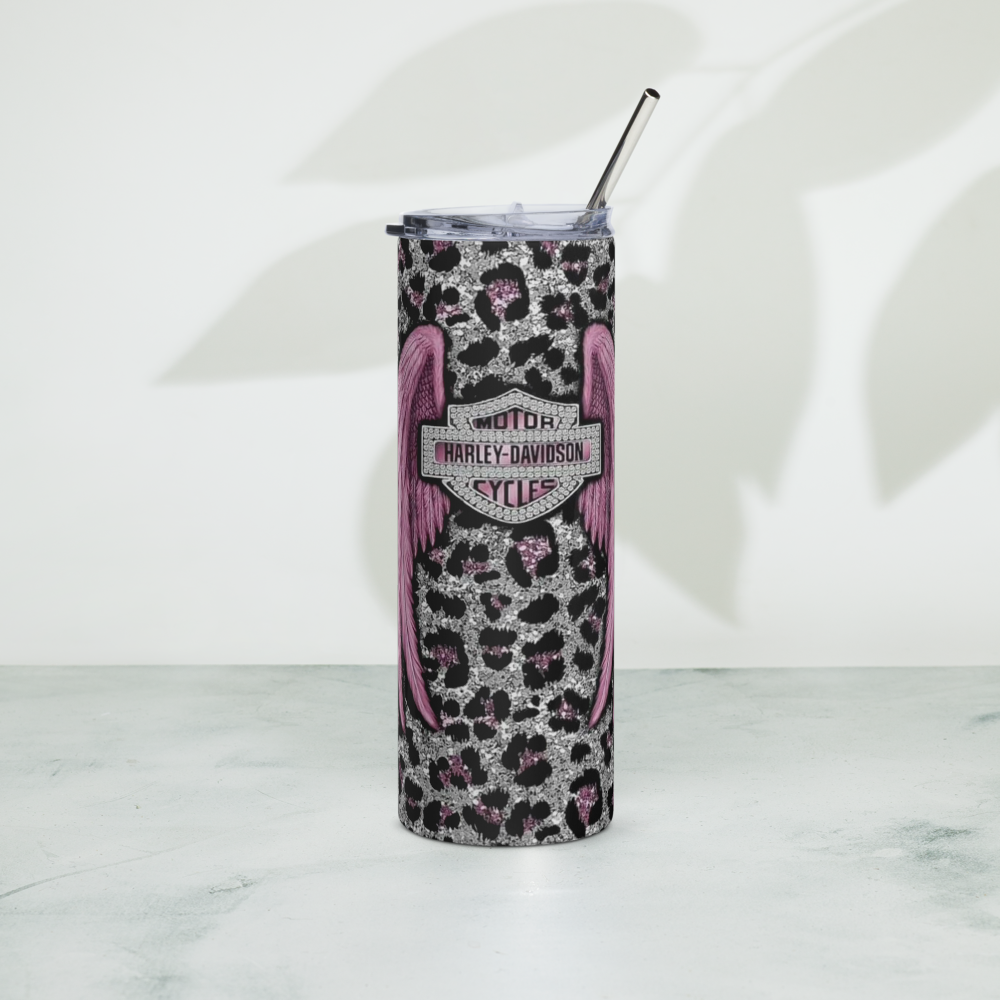 Pink Wings Harley Davidson 20oz Tumbler