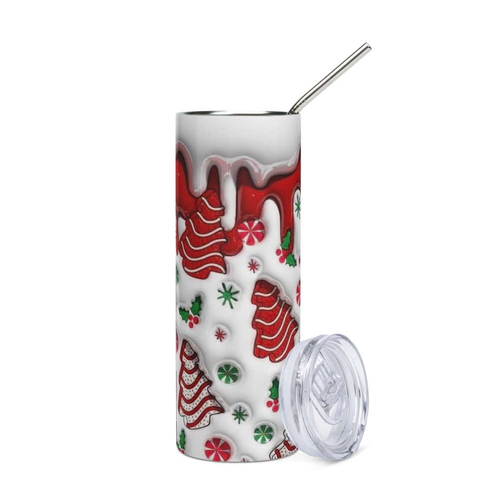 Christmas Tree Cookie Puffy 20oz Tumbler