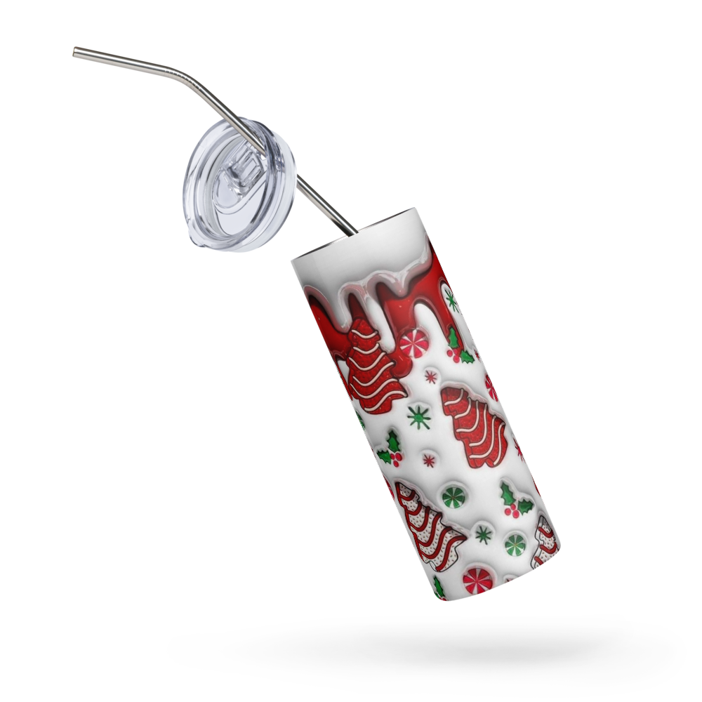Christmas Tree Cookie Puffy 20oz Tumbler