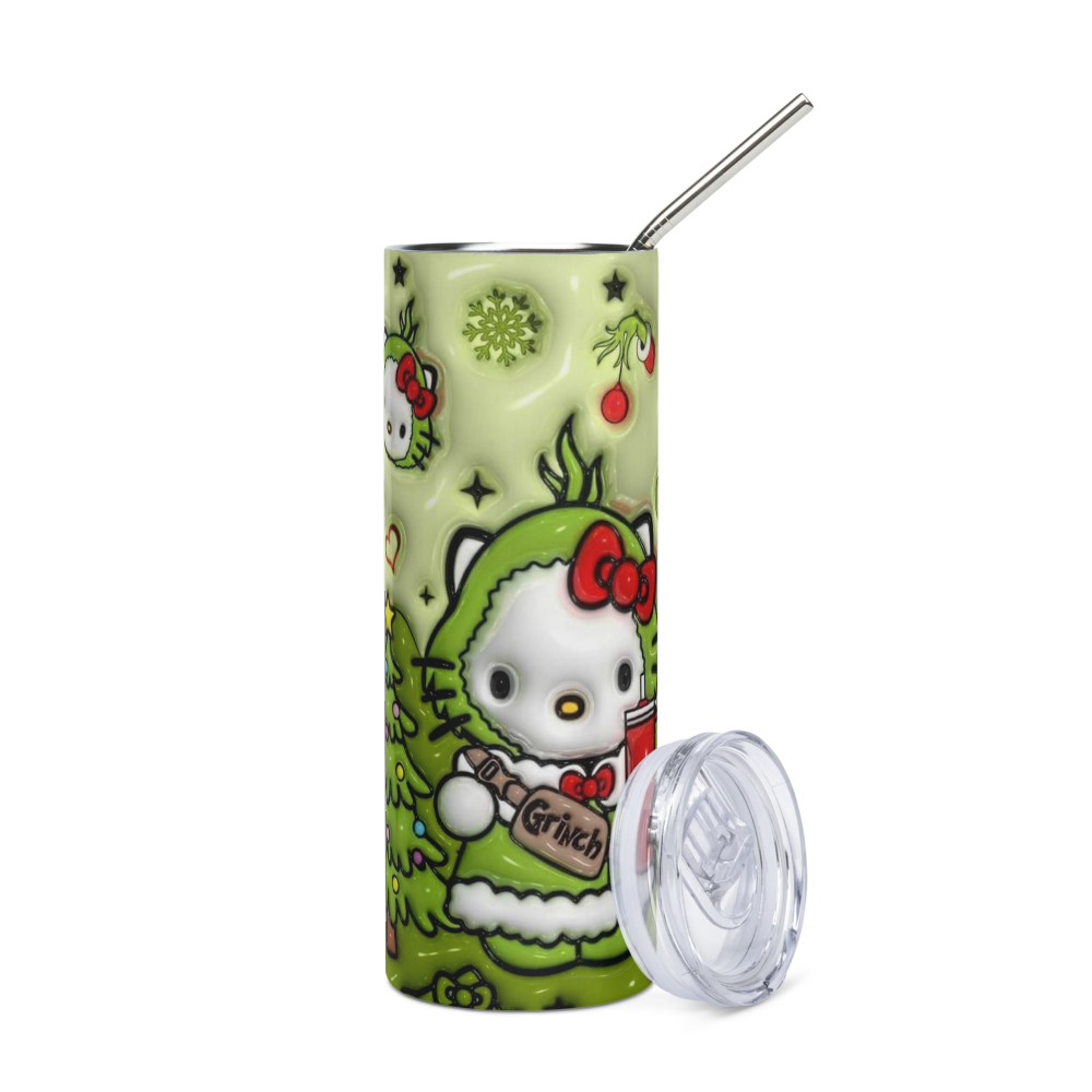 Hello Grinch Kitty 20oz Tumbler
