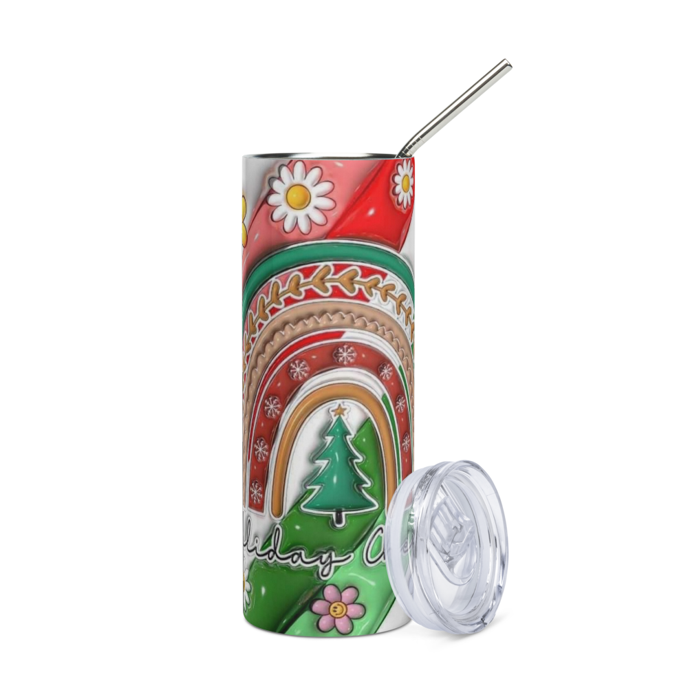 Holiday Cheer Puffy 20oz Tumbler