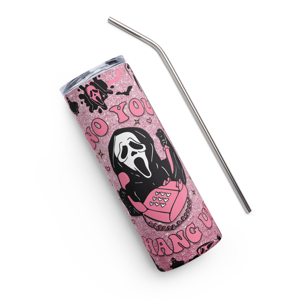 Pink Ghost Face 20oz Tumbler Cup