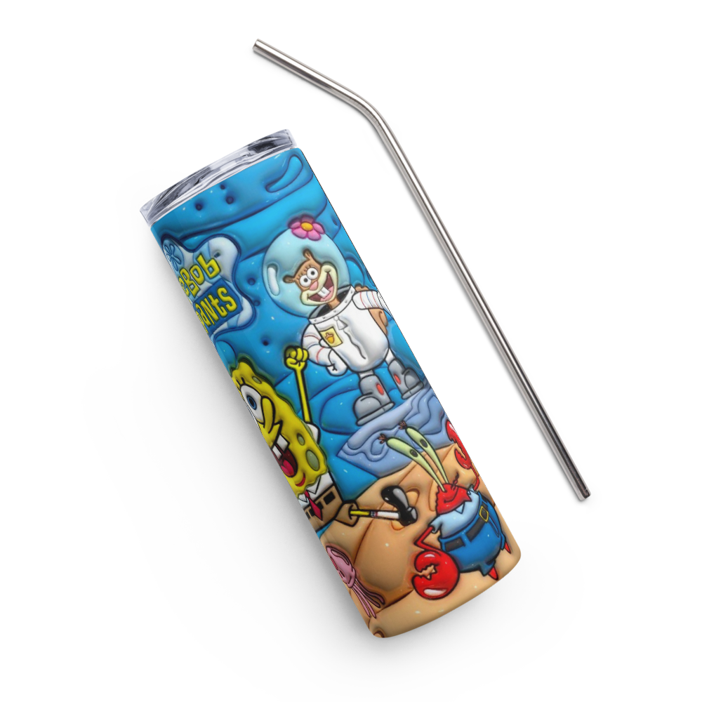 Spongebob Puffy 20oz Tumbler
