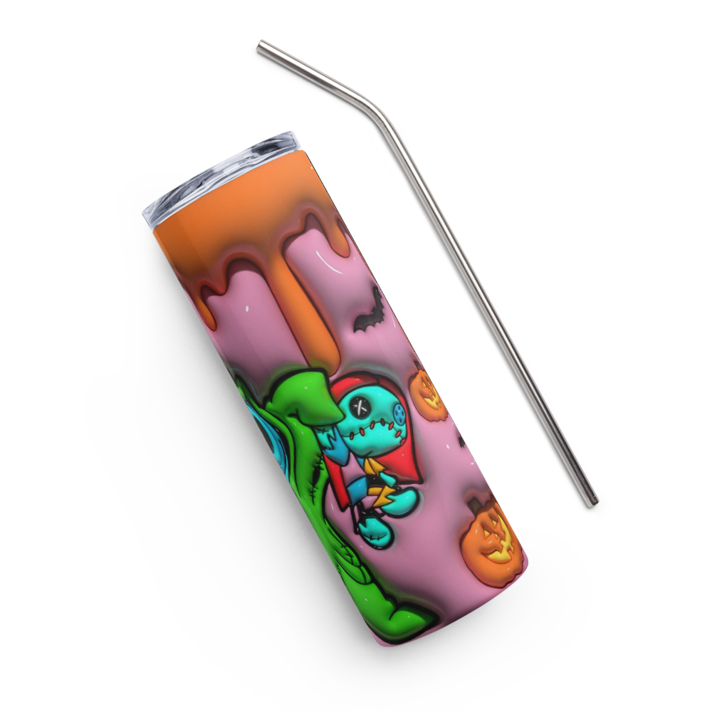 Oogie Stitch Puffy 20oz Tumbler Cup