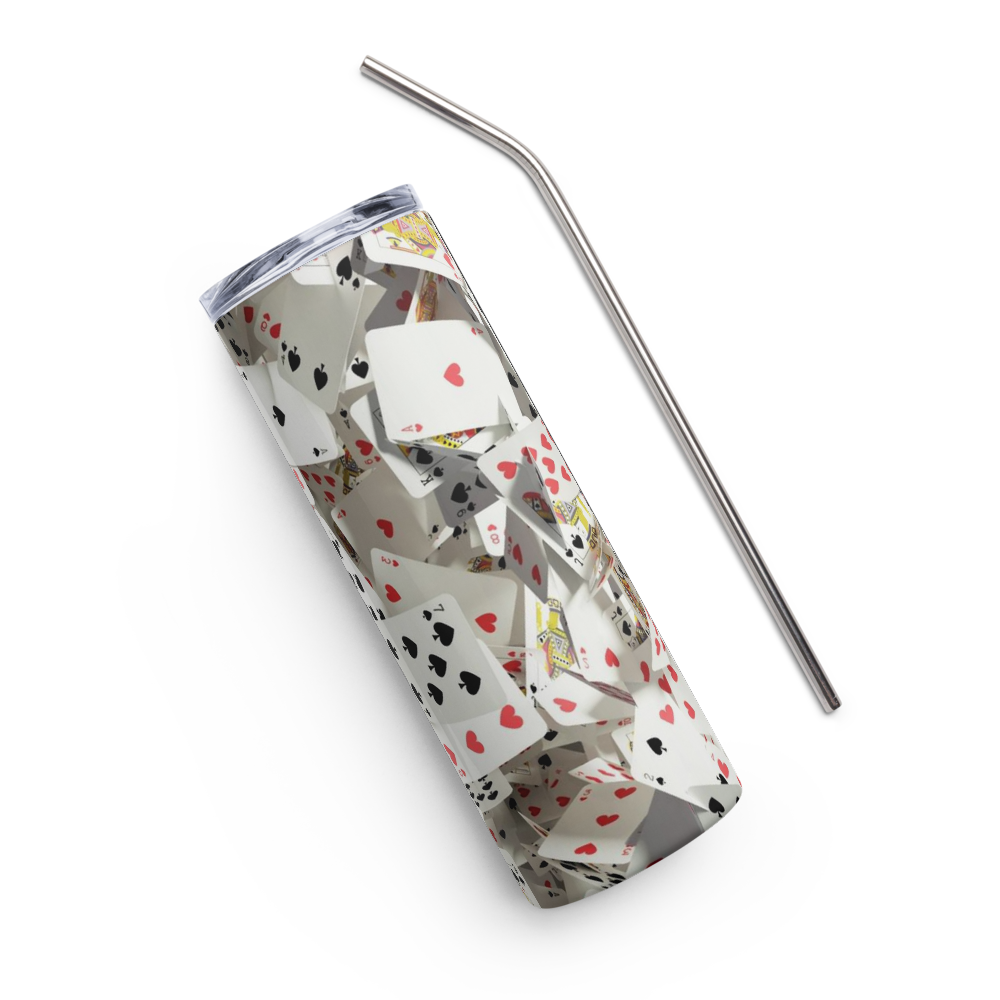 Scattered Cards 20oz Tumbler Cup