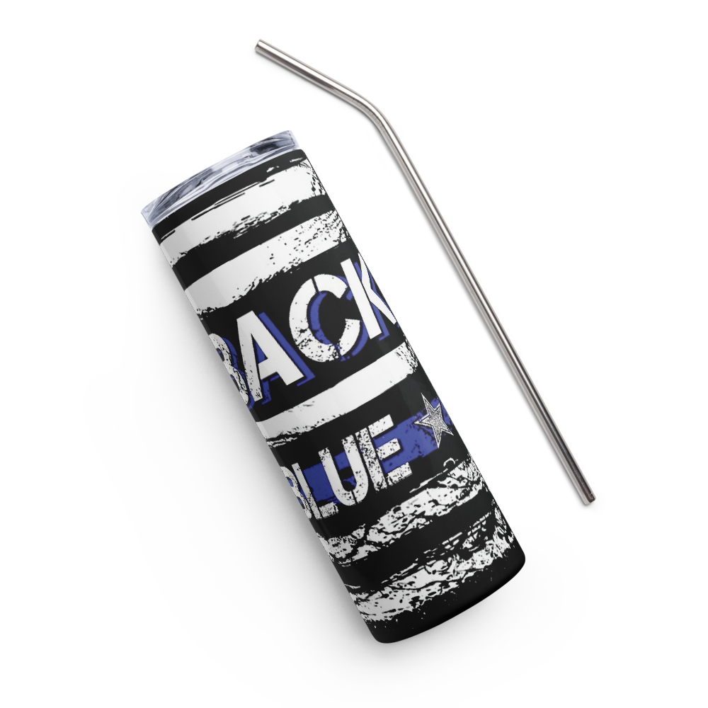 Back The Blue Flag 20oz Tumbler
