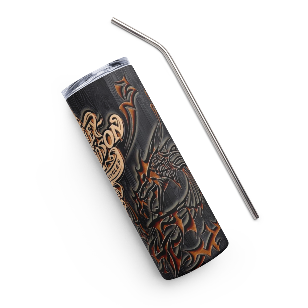 Harley Wood Dragon 20oz Tumbler