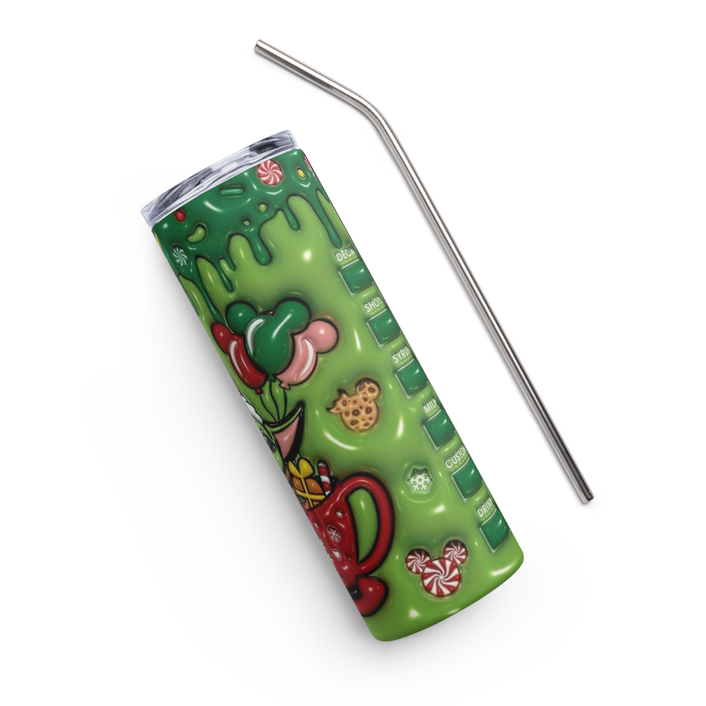 Baby Yoda Christmas Puffy 20oz Tumbler Cup