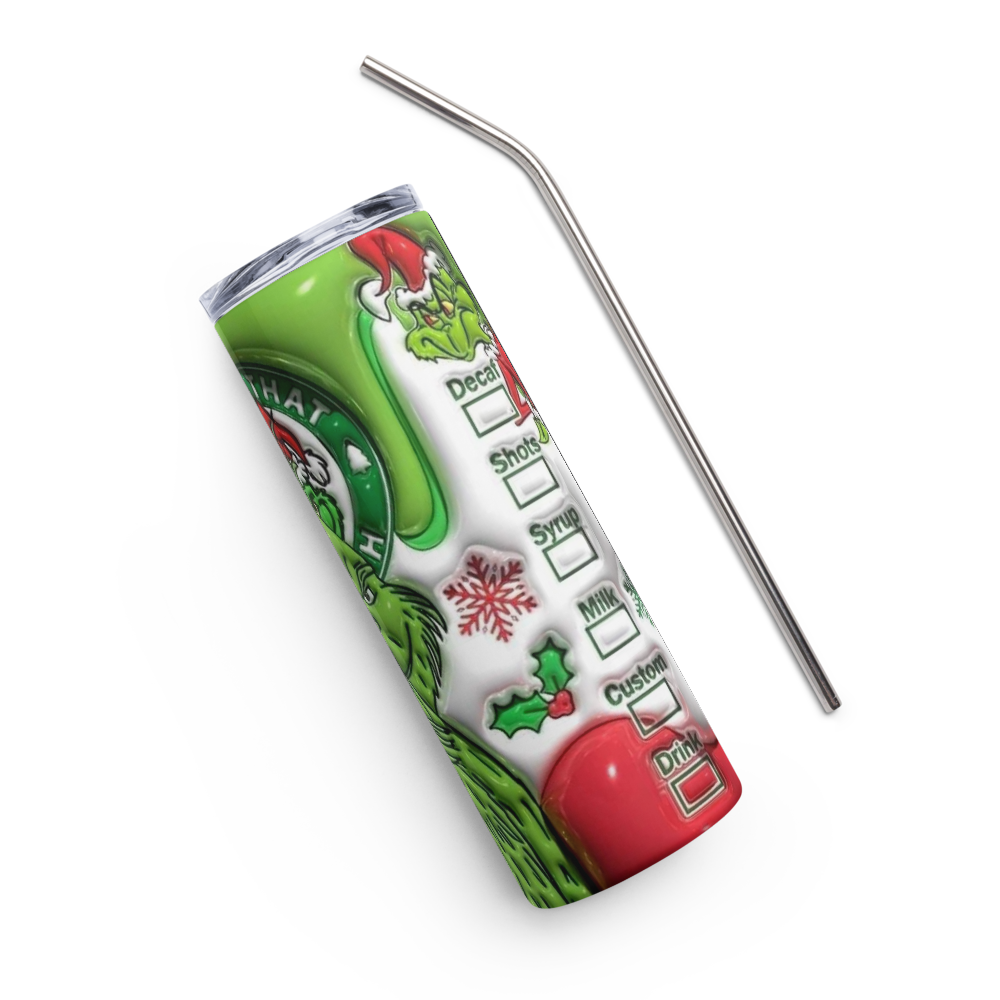 GrinchBucks Puffy 20oz Tumbler