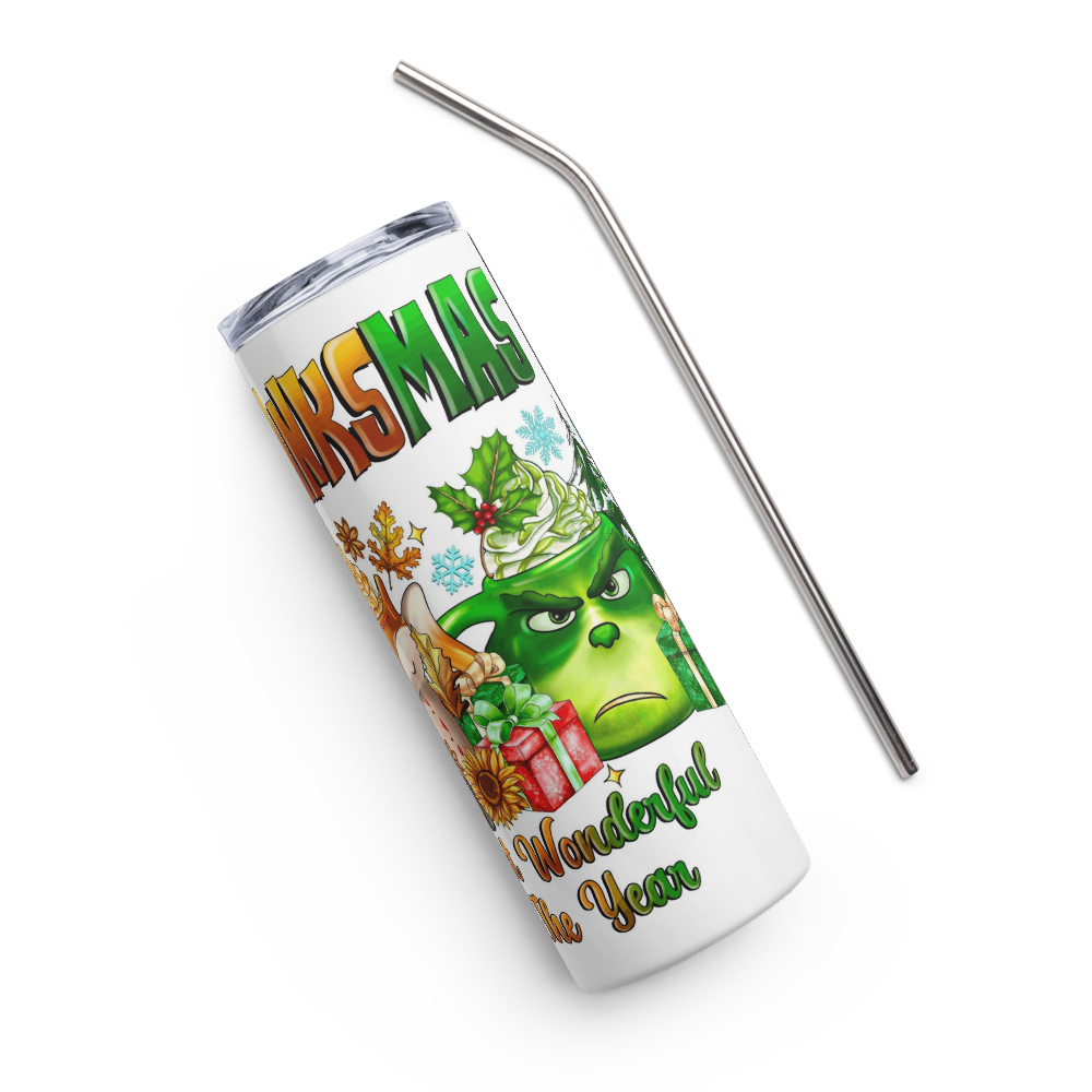 HalloThanksMas Christmas 20oz Tumbler