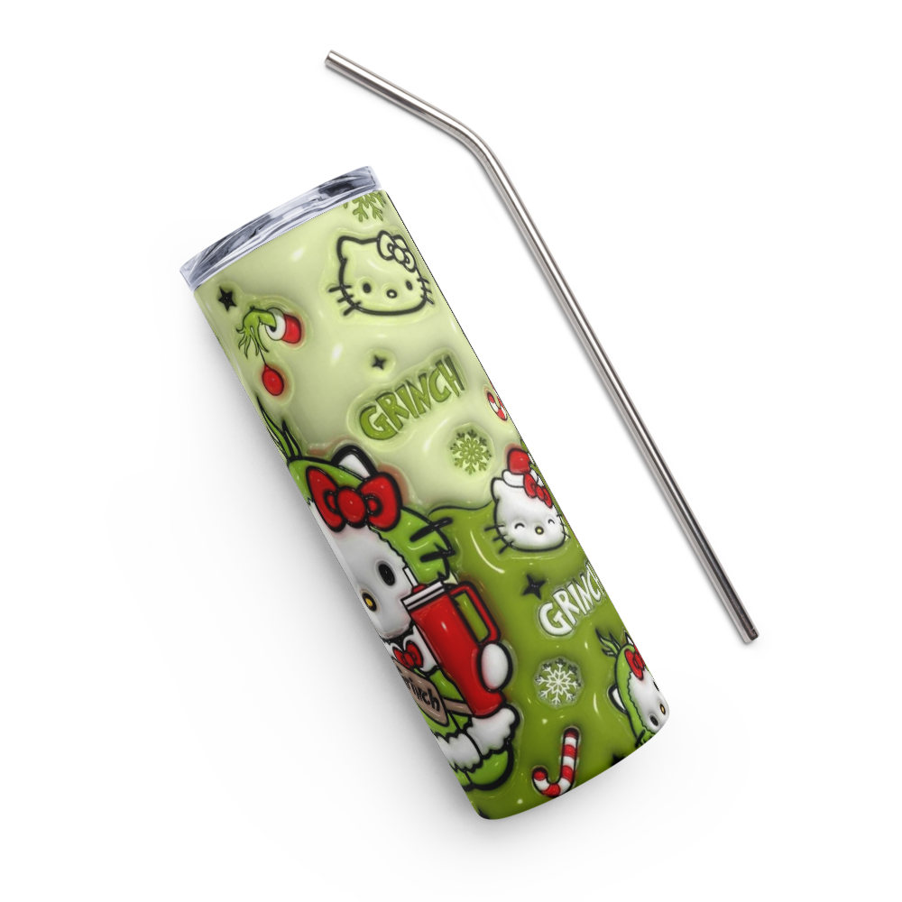 Hello Grinch Kitty 20oz Tumbler