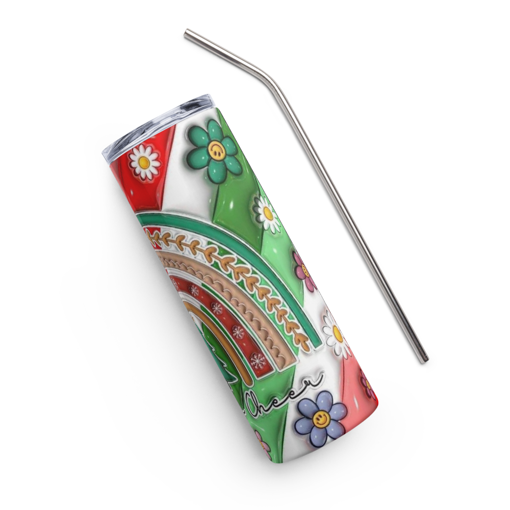Holiday Cheer Puffy 20oz Tumbler