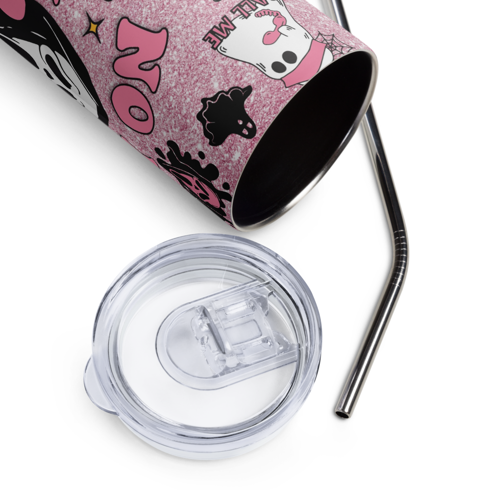 Pink Ghost Face 20oz Tumbler Cup