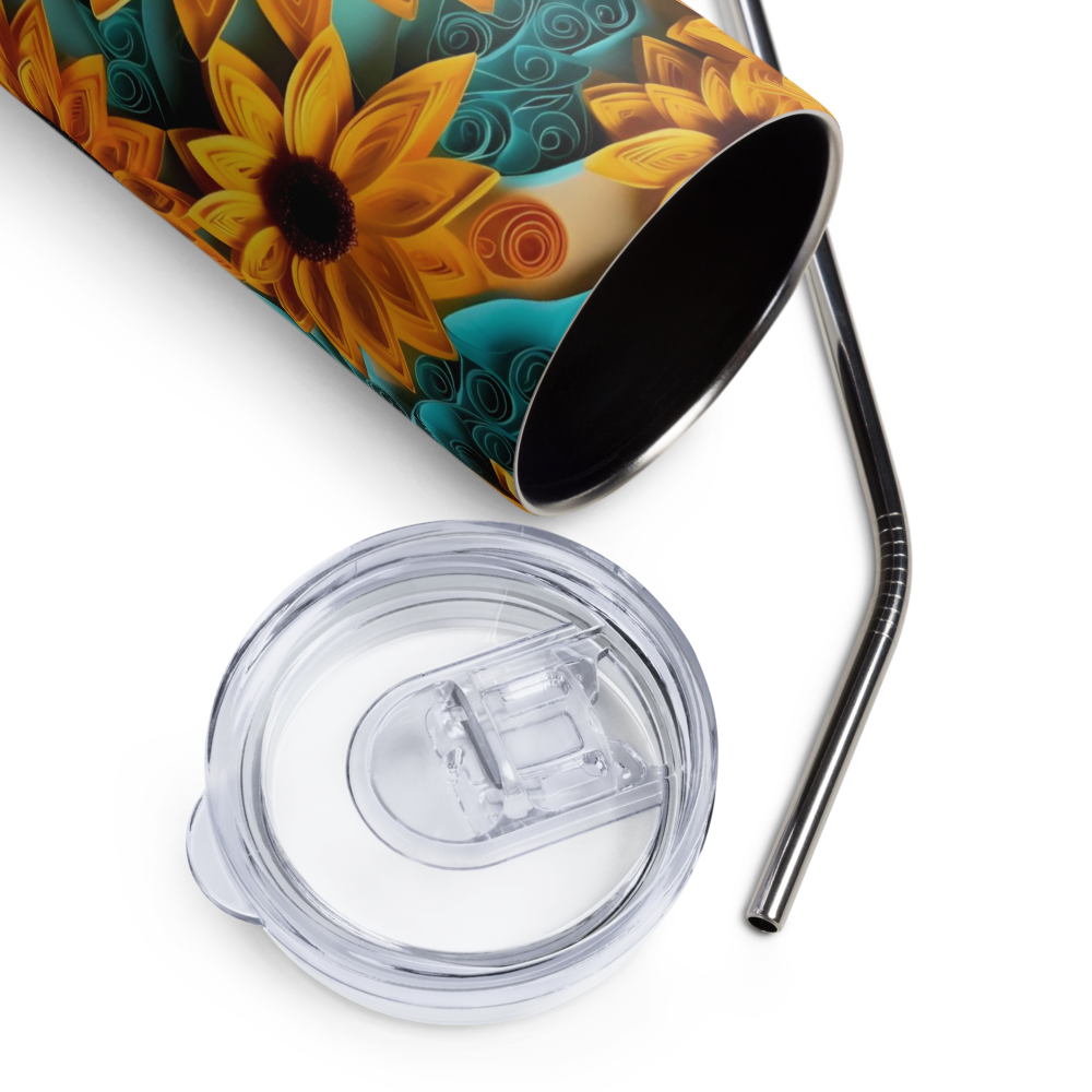 Sunflower 3D 20oz Tumbler Cup