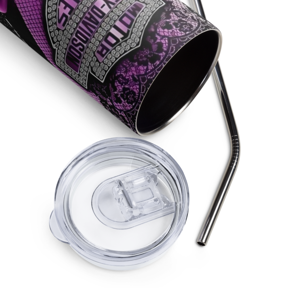 Pink & Purple Lace Harley 20oz Tumbler