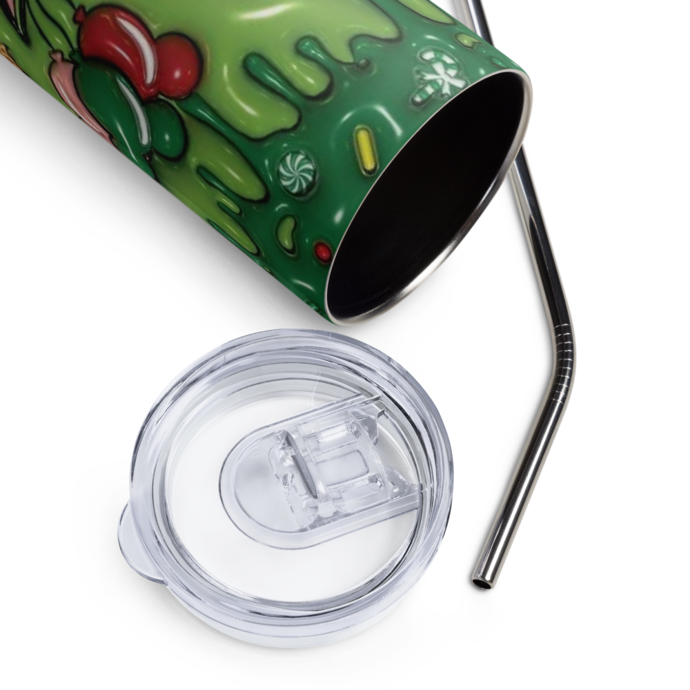Baby Yoda Christmas Puffy 20oz Tumbler Cup