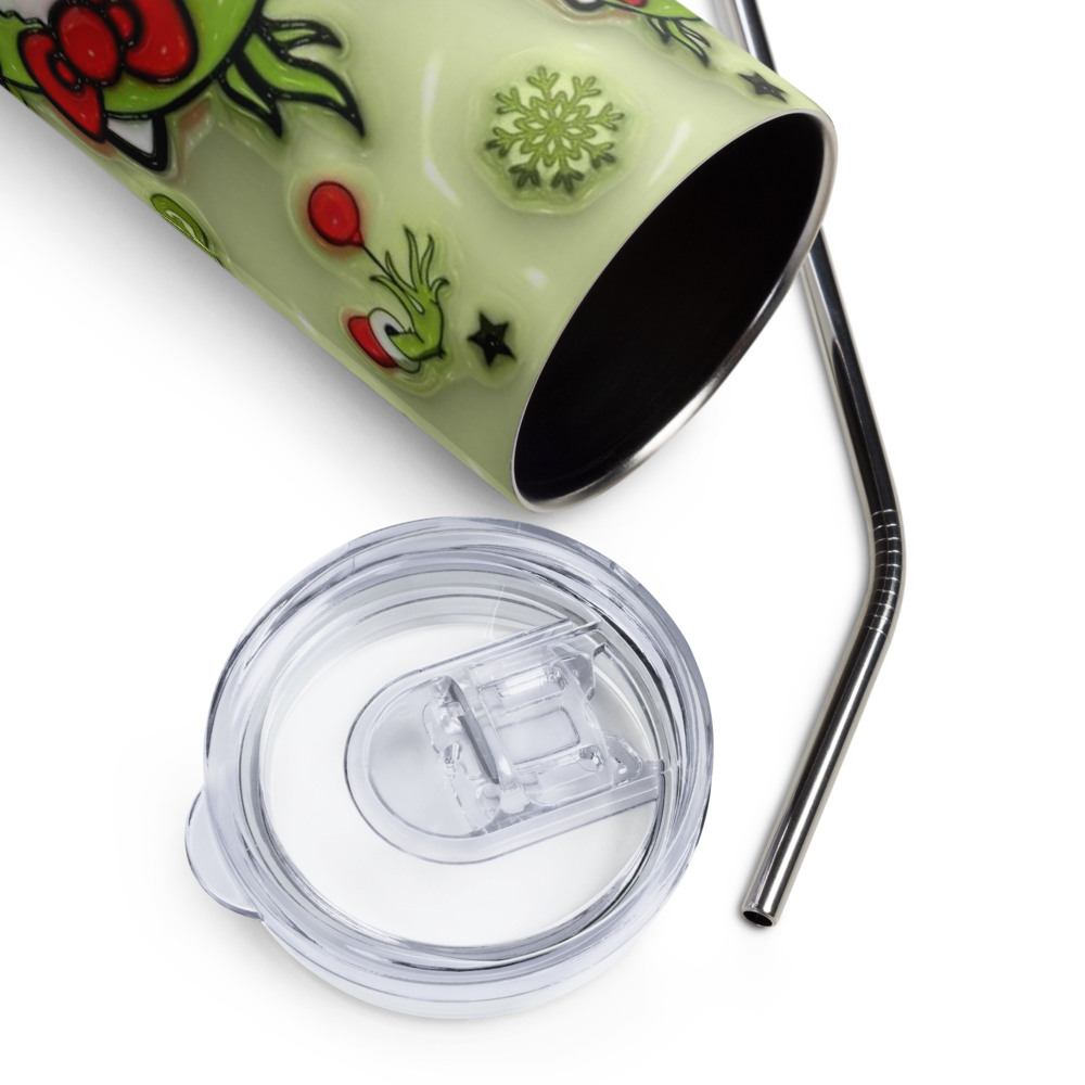 Hello Grinch Kitty 20oz Tumbler