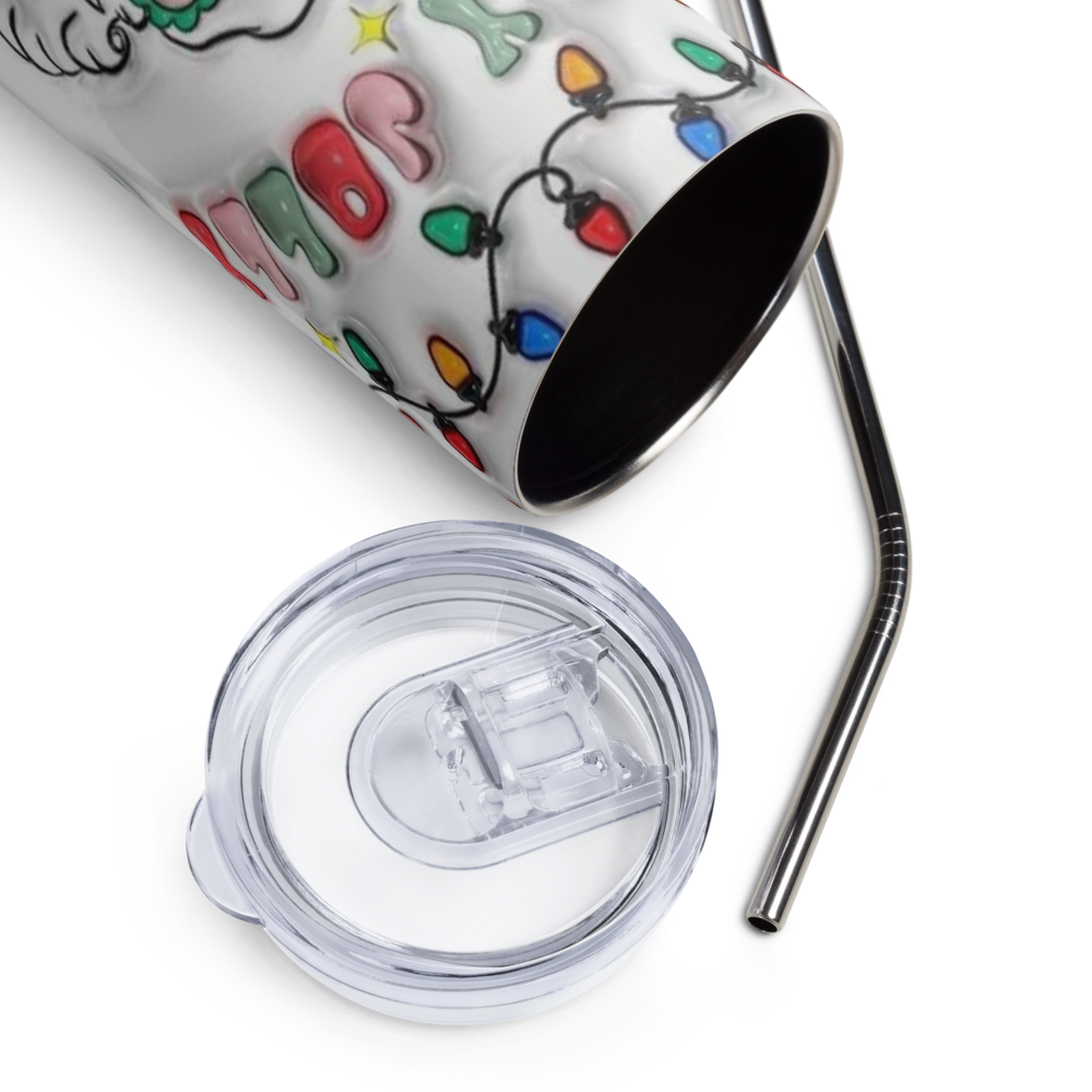 Holly Jolly Christmas Puffy 20oz Tumbler
