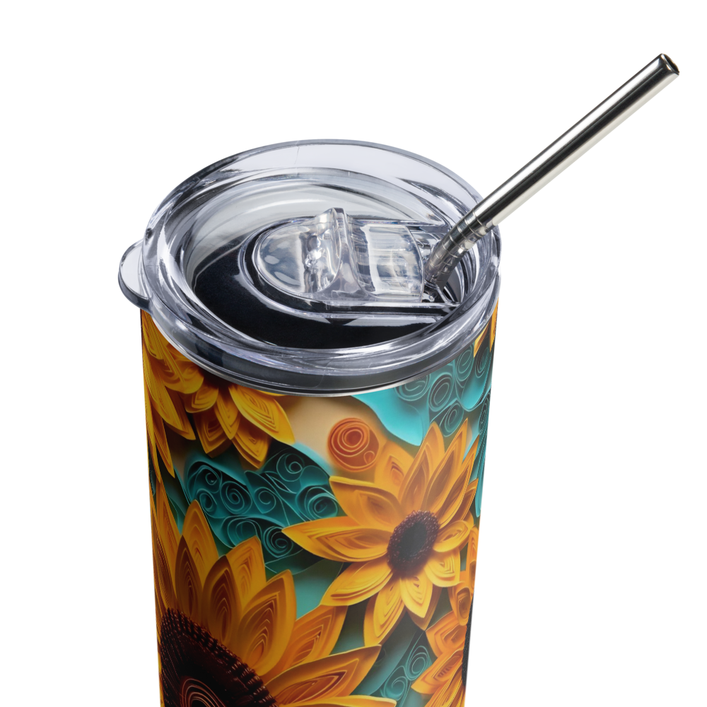 Sunflower 3D 20oz Tumbler Cup