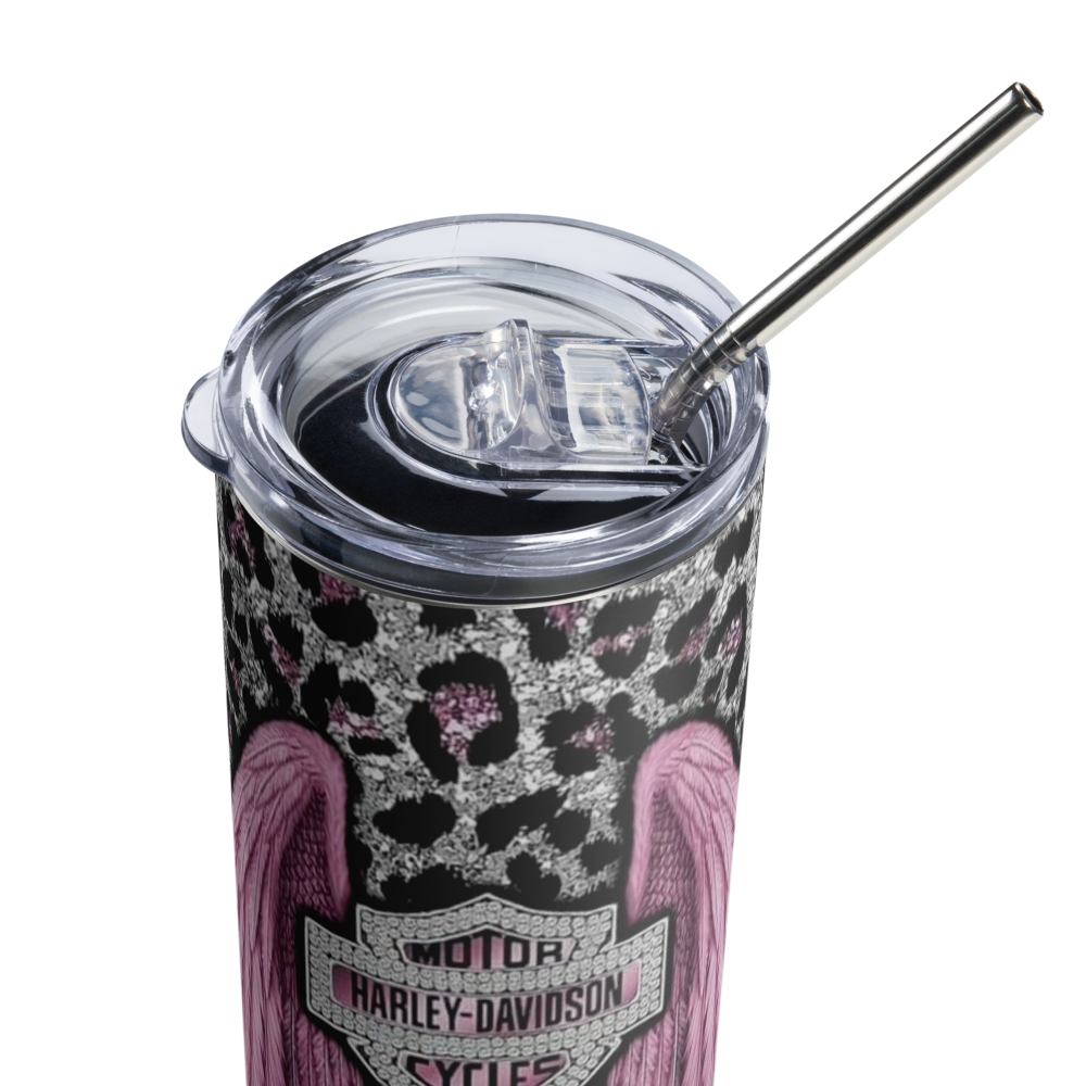 Pink Wings Harley Davidson 20oz Tumbler