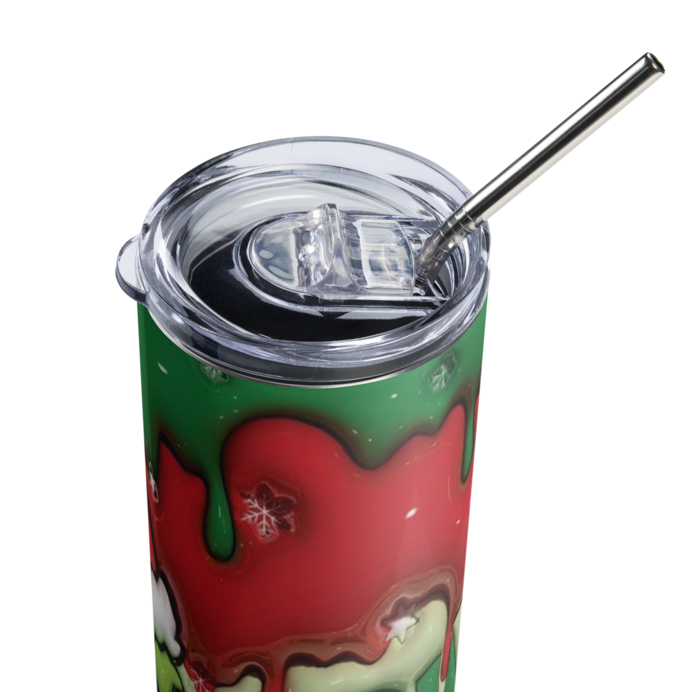 Grinch Mode Puffy 20oz Tumbler Cup