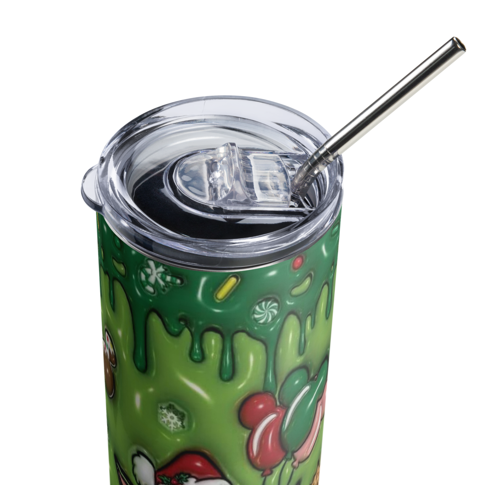 Baby Yoda Christmas Puffy 20oz Tumbler Cup