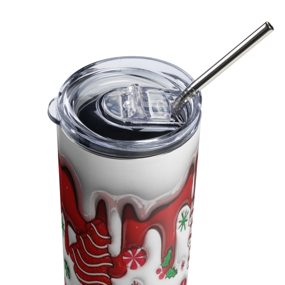 Christmas Tree Cookie Puffy 20oz Tumbler