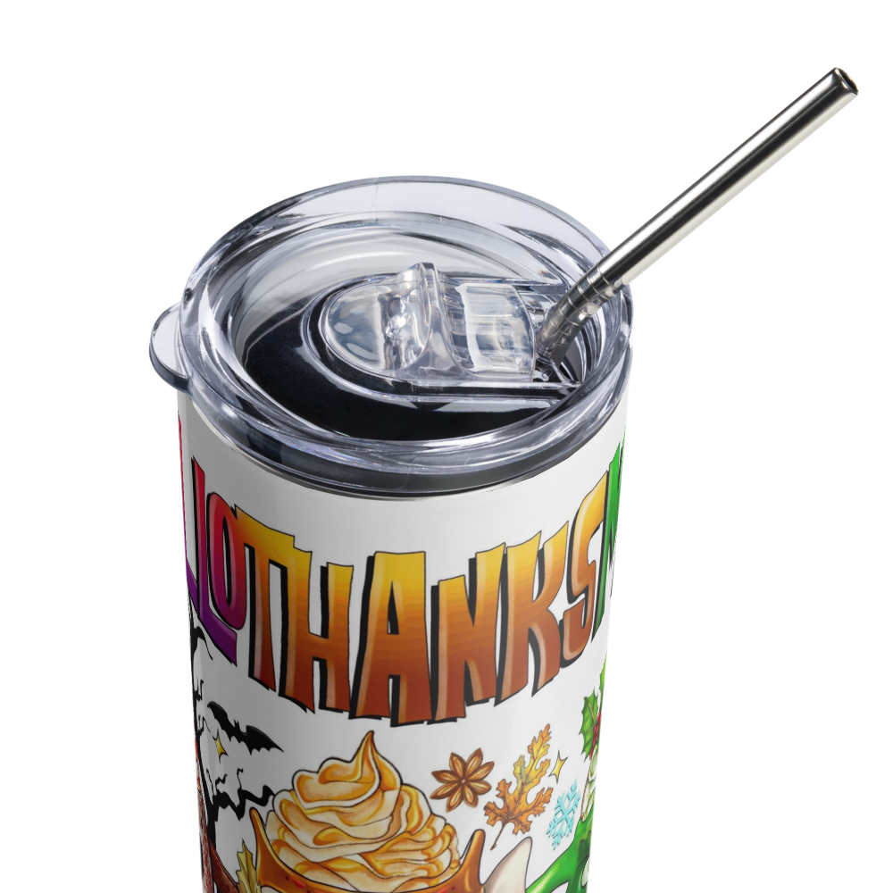 HalloThanksMas Christmas 20oz Tumbler