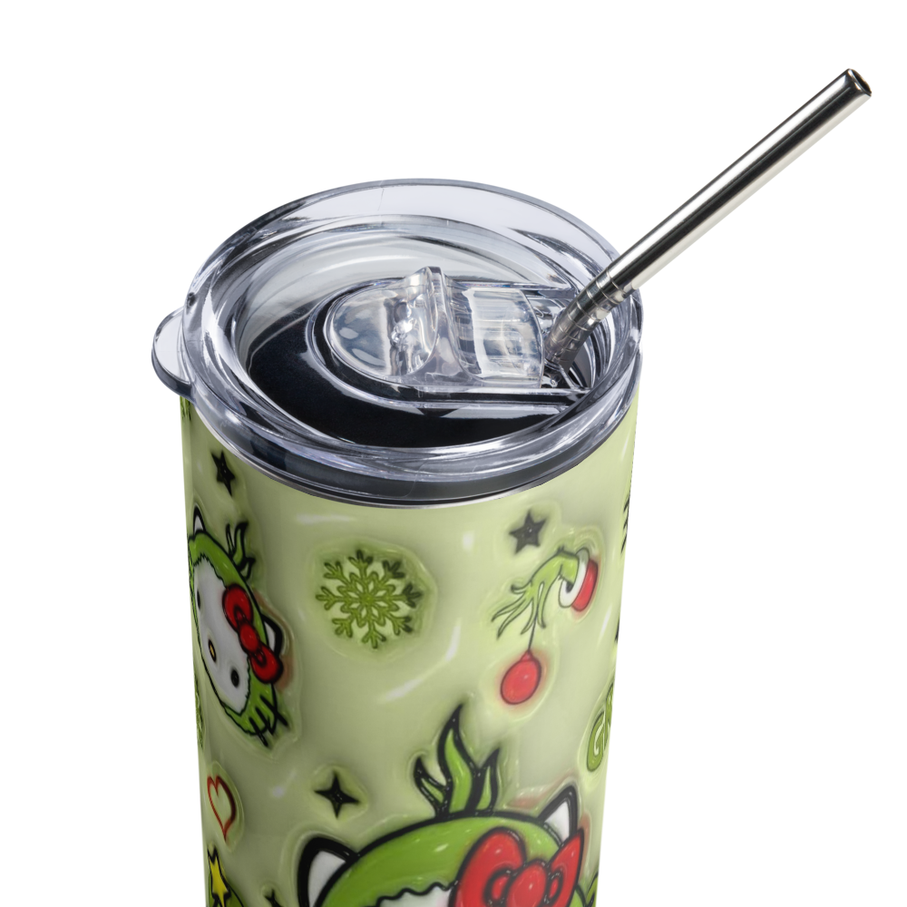 Hello Grinch Kitty 20oz Tumbler