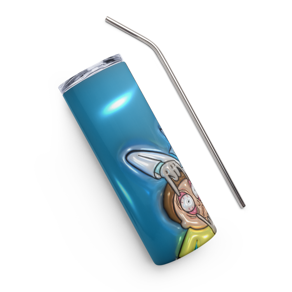 Puffy Rick and Morty 20oz Tumbler Cup