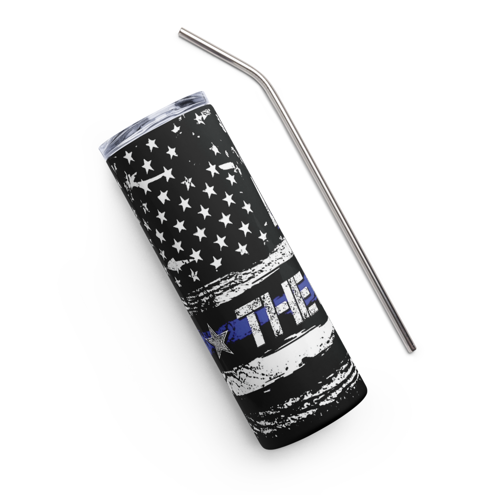 Back The Blue Flag 20oz Tumbler