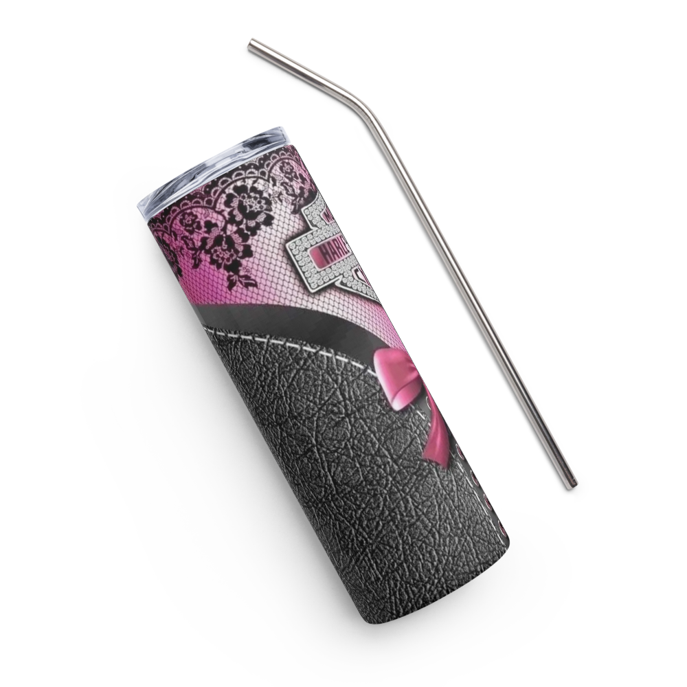 Pink & Purple Lace Harley 20oz Tumbler