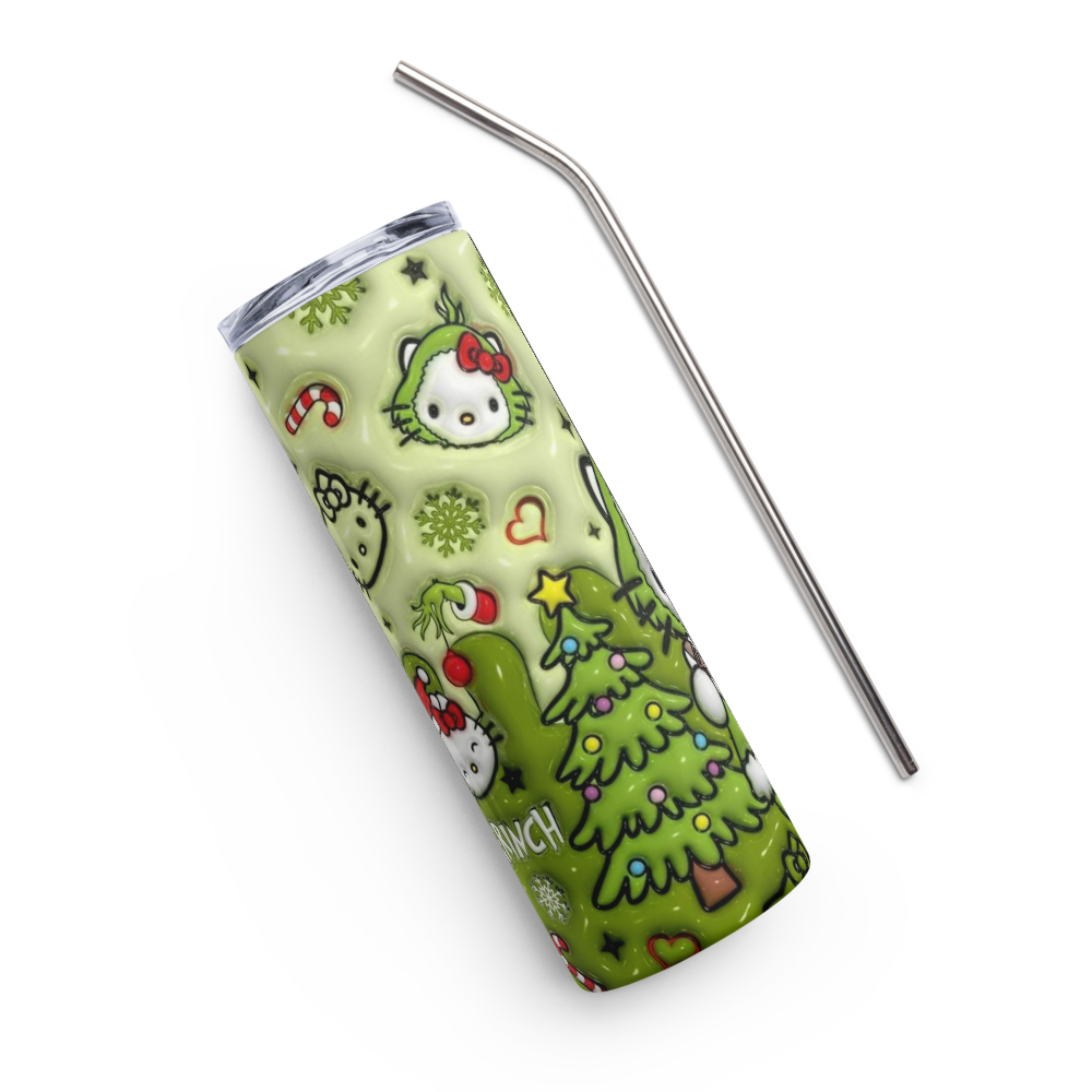 Hello Grinch Kitty 20oz Tumbler