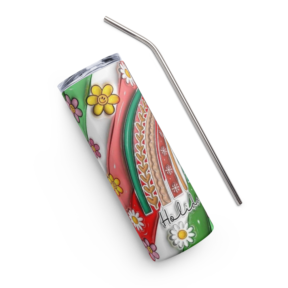 Holiday Cheer Puffy 20oz Tumbler