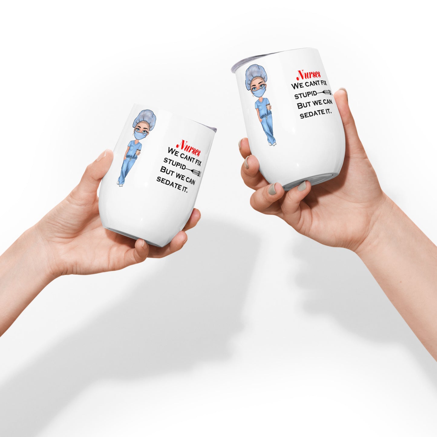 Nurse Wine tumbler