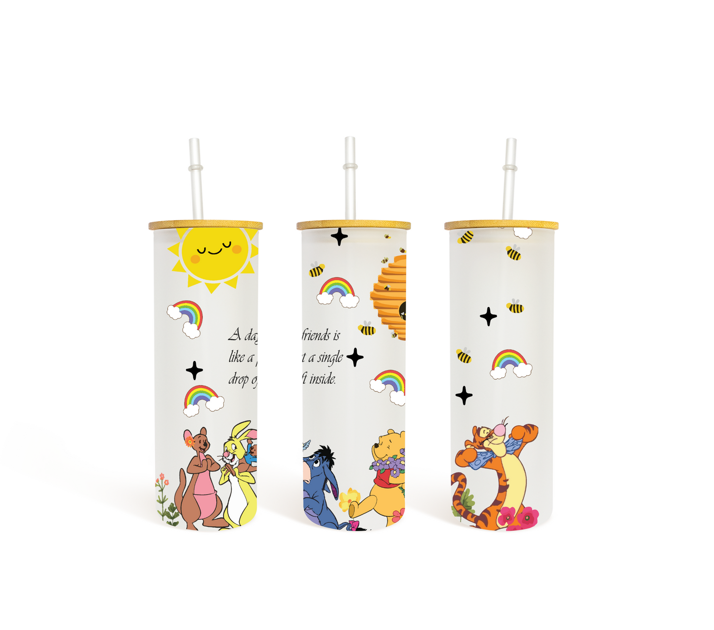 Winnie the Pooh Glass Tumbler