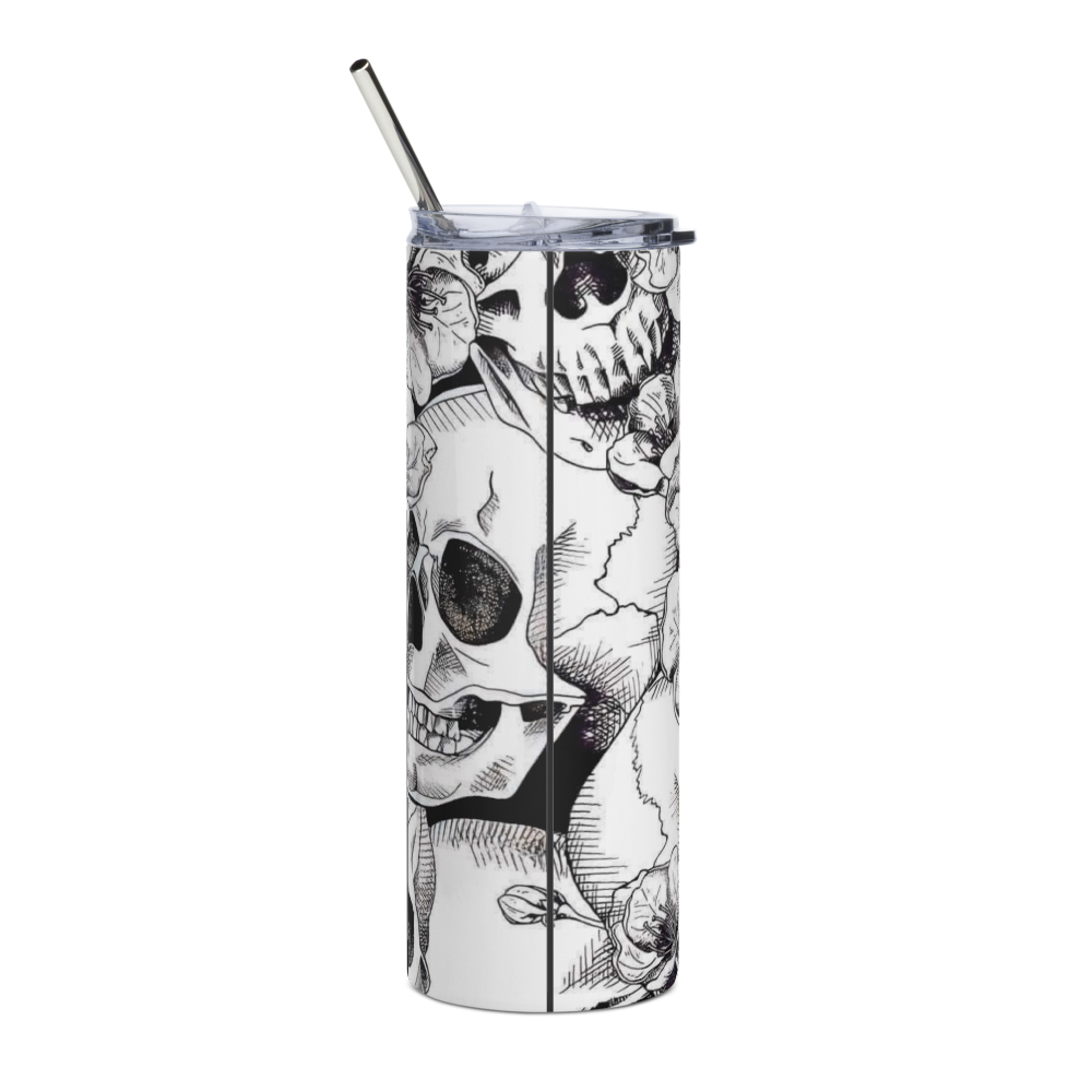 Skulls and Flowers 20oz Tumbler Cup